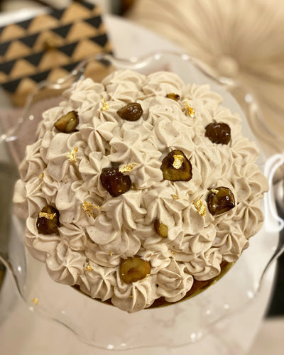 Vegan Mont Blanc cake